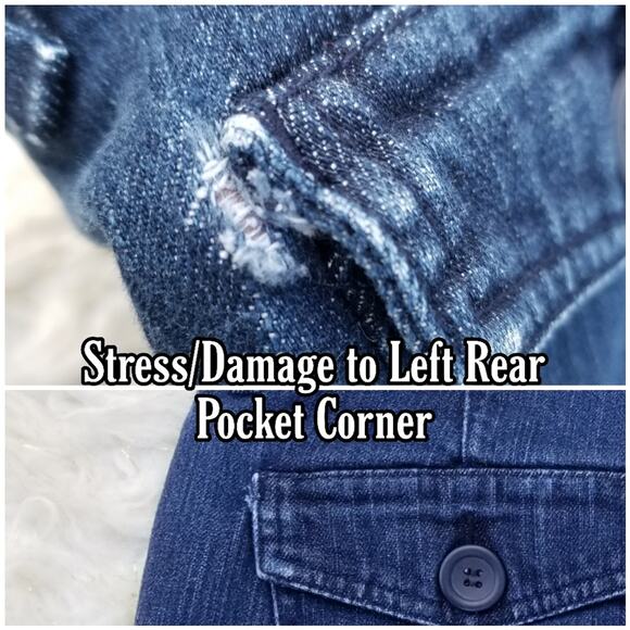 Y2K Flare Jeans NY & CO Size 2 Dark Stretch Denim Trouser Wide Leg Flared Jean - Picture 5 of 9